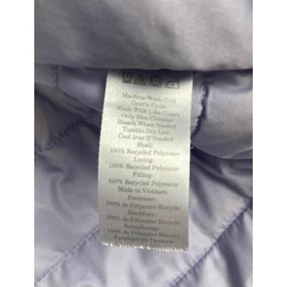 Everlane The ReNew Lightweight Puffer Jacket Lavender Sz S Recycled Polyester - Picture 12 of 14
